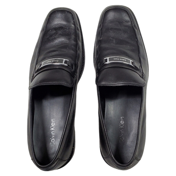 Calvin Klein Men Harrow slip on Dress Shoes Black - Picture 9 of 11